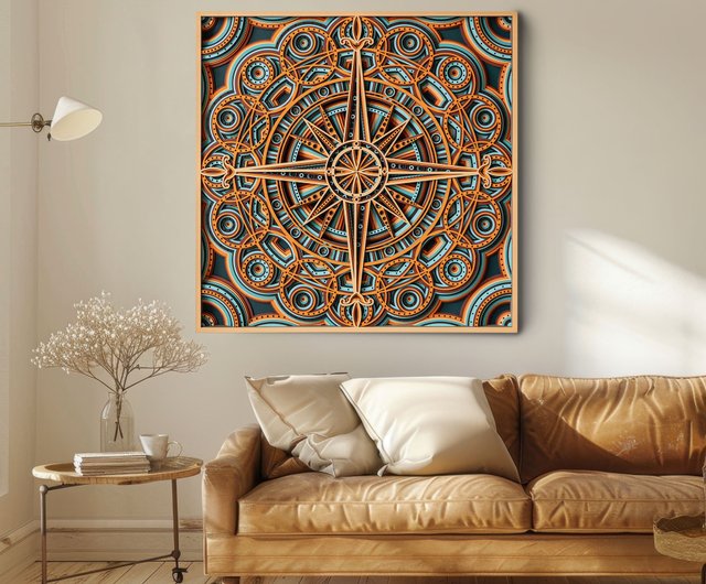 STEREOWOOD Dawn of Light Multi-Layer Wall Art, Large