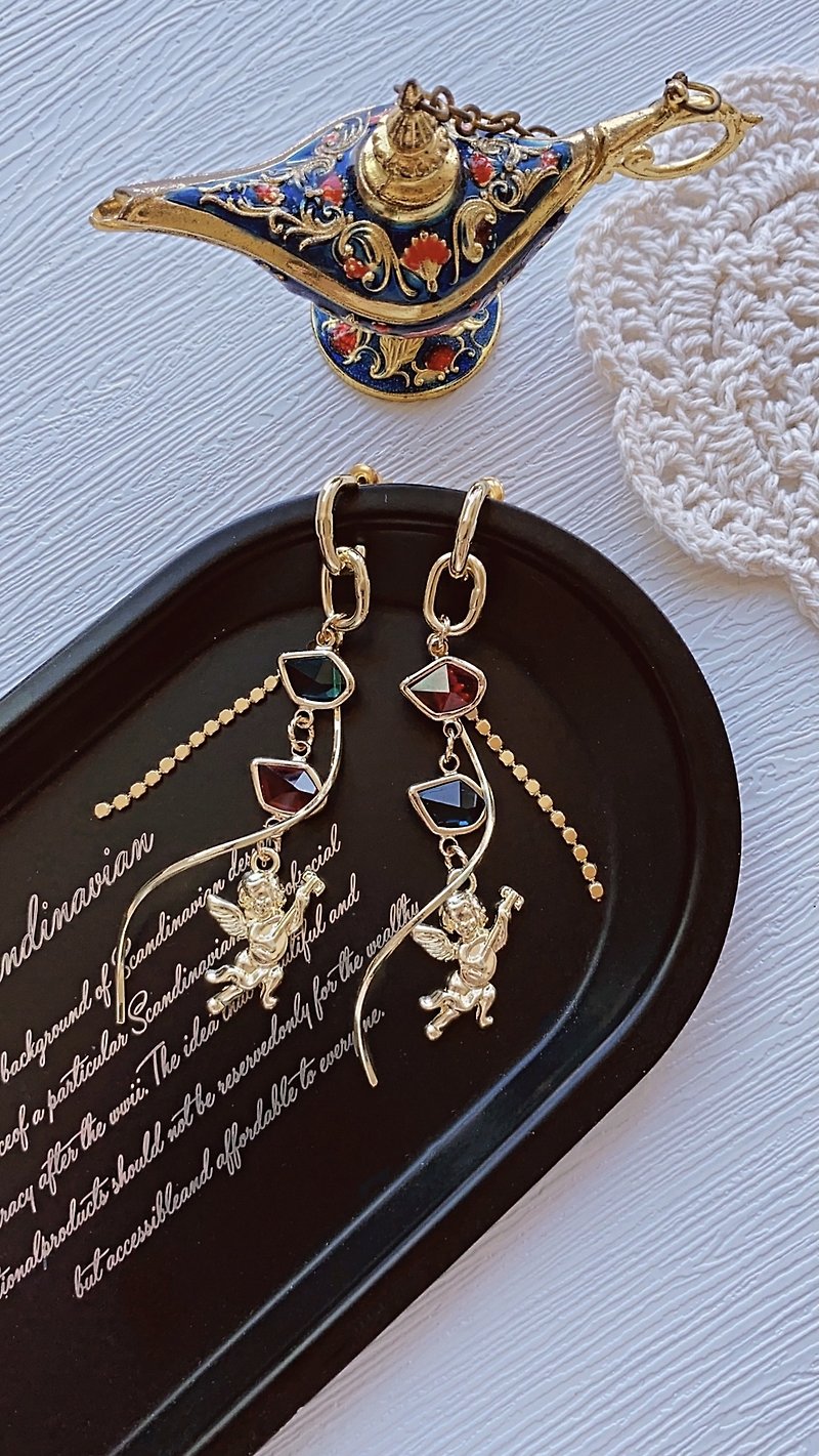 Handmade Earrings - Rock Cupid - Earrings & Clip-ons - Other Materials 