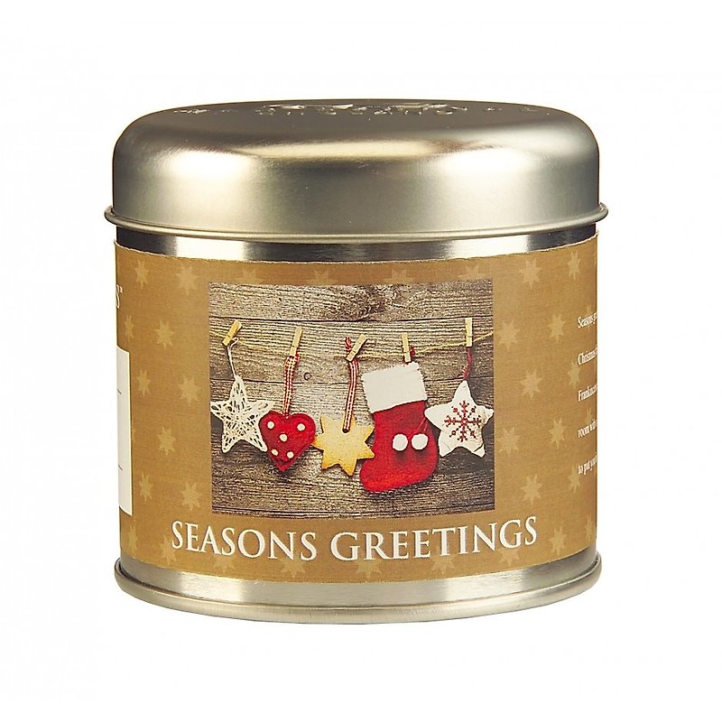 【Wax Lyrical】 British Candle Timeless Series - Season Greetings - เทียน/เชิงเทียน - ขี้ผึ้ง สีนำ้ตาล