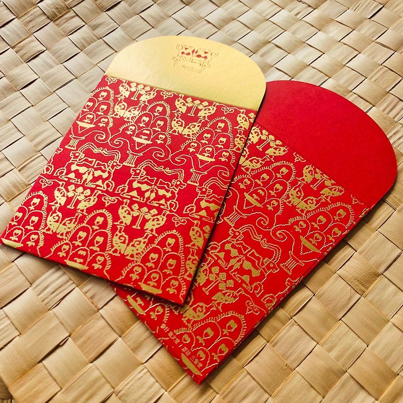 赤い封筒袋/山陽海台/小形三点式 - ご祝儀袋・ポチ袋 - 紙 レッド