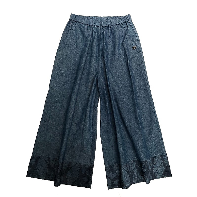 Three-quarter length wide pants-thin - Unisex Pants - Other Materials 