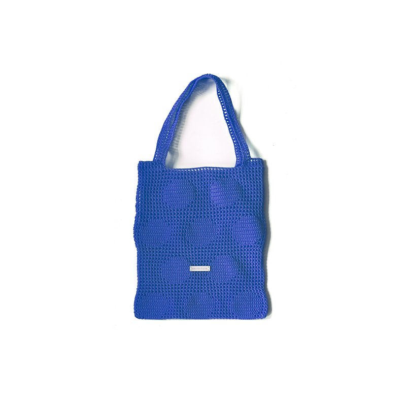 pdnb Polka Dot Mesh Bag/Tote Blue - Handbags & Totes - Nylon Blue