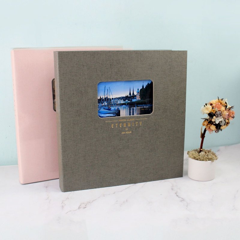 Chuyu 6K3 hole enlarged photo book/photo album/album/black inner page/can hold 180 3X5 photos - Photo Albums & Books - Paper Multicolor