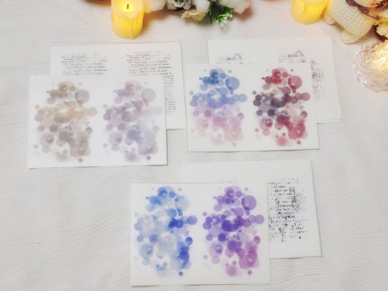 Decorating Background - Light of Memory stickers 2MIX PET (philip's store) - 貼紙 - 紙 多色