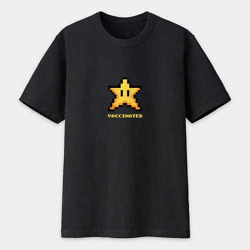 PIXO.STYLE STAR 超級瑪麗無敵星星 親子 情侶T恤 PS197