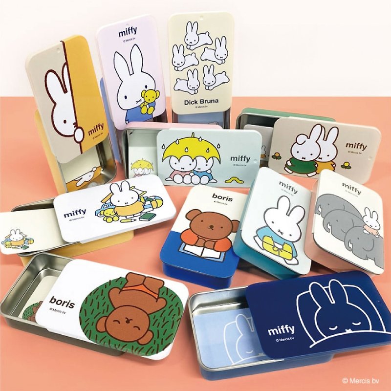 【MIFFY】Sliding cover tin box note paper - Sticky Notes & Notepads - Paper 