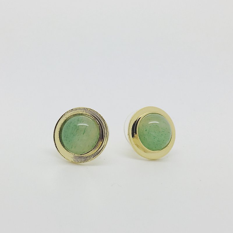Semi- Gemstone earrings provide free Clip-On change service and free shipping - Earrings & Clip-ons - Gemstone 