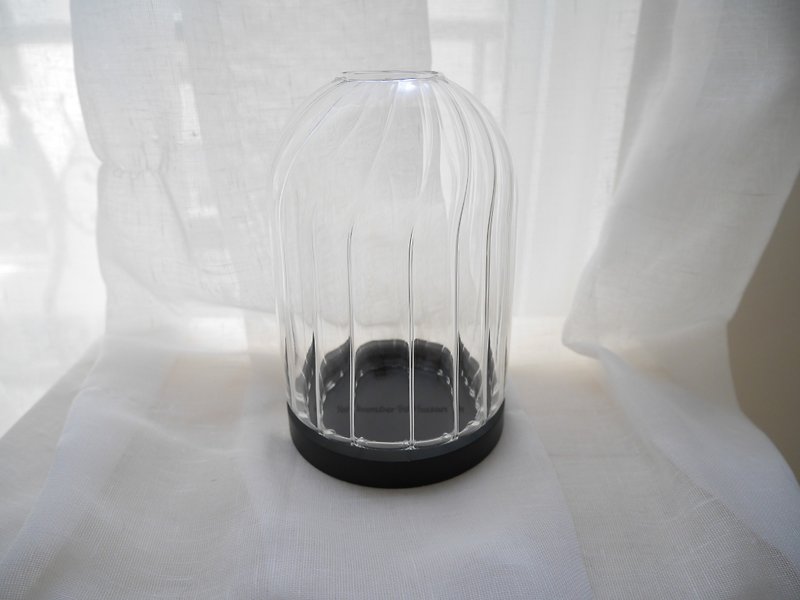 Spiral handmade glass candlestick - Candles & Candle Holders - Glass Transparent