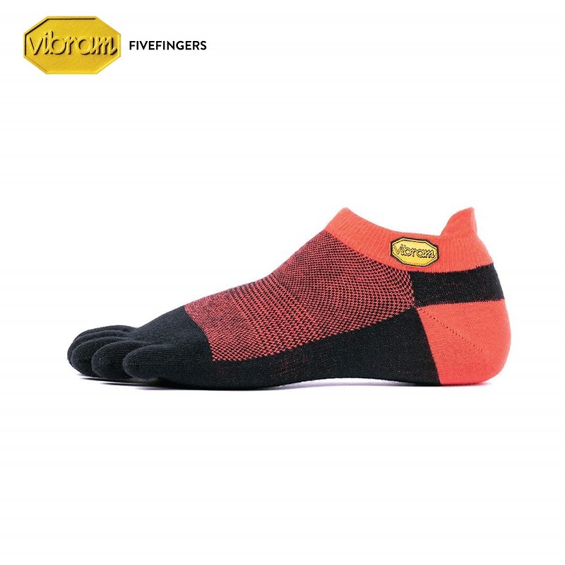 5 TOE SOCKS NO SHOW  RED - Socks - Cotton & Hemp Red