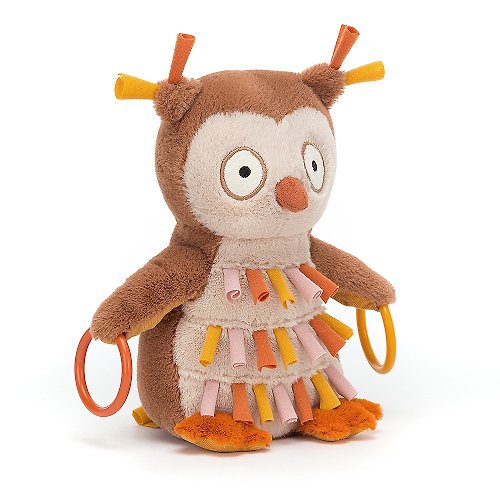 Jellycat Happihoop Owl 貓頭鷹 寶寶感統玩具