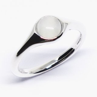 SV925 Minimal moonstone ring【Pio by Parakee】月光石戒指