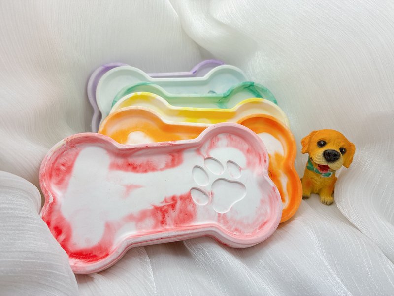 手作 擴香石置物盤 匯集於你-爪印款 - 擺飾/家飾品 - 其他材質 多色