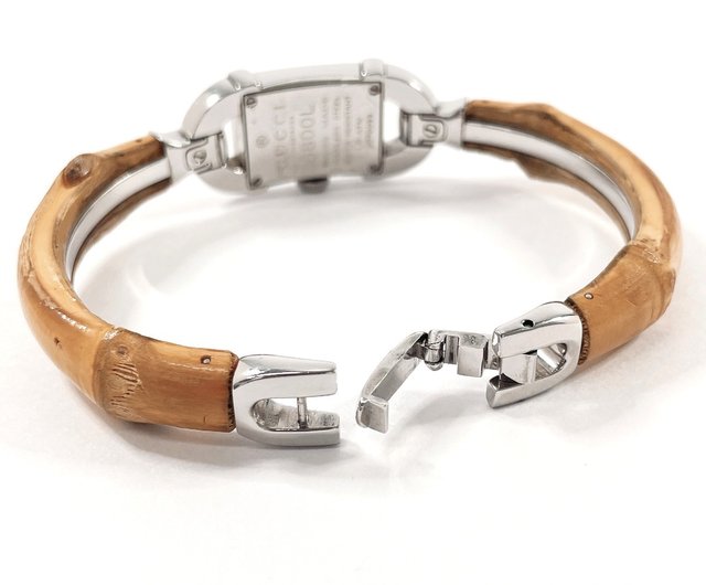 美品　GUCCI グッチ 6800L バンブーバングルウォッチ 日本直送 中古美品】グッチ GUCCI 腕時計 6800L バンブー