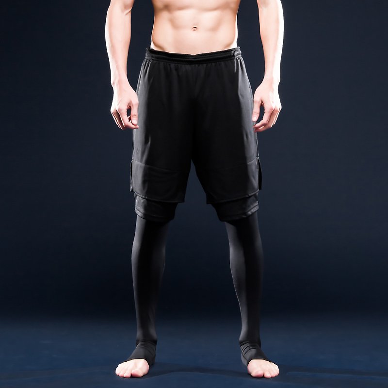 Force Airness InstaDRY Hollow Instant Men's Slim Fit Training Shorts - Black / Black - Men's Sportswear Bottoms - Polyester 