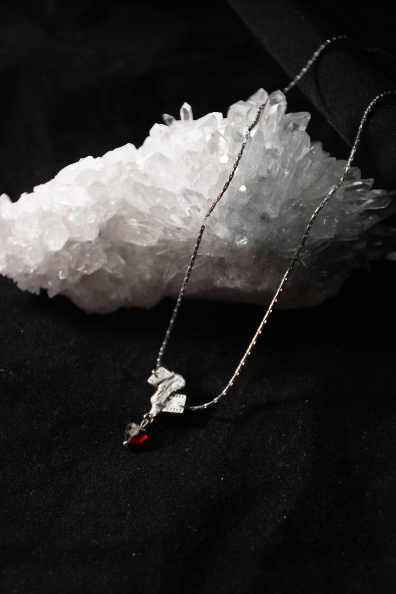 暗室原生 | Memory Ore #003 記憶礦之心項鏈 ( 孤品 ) - 項鍊 - 純銀 銀色