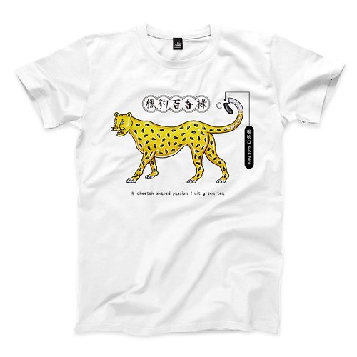 ViewFinder 獵豹百香綠 - 白 - 中性版T恤