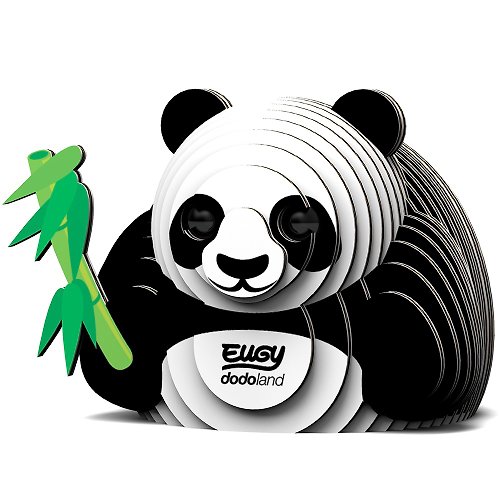 EUGY 3D紙板拼圖 EUGY 3D紙板拼圖-熊貓 可愛 動物 DIY 收藏 創意 親子 動畫 禮物