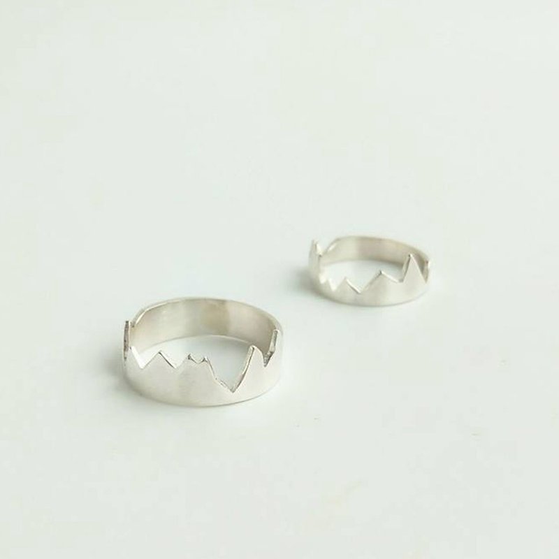 8/18・Summer Valentine's Day · Double Silver Ring for a Forge Knocker Workshop - Metalsmithing/Accessories - Sterling Silver 