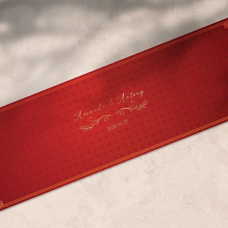 Wedding signature silk wedding signature silk wedding tablecloth wedding sign in signature poster signature scroll - Posters - Other Materials Red