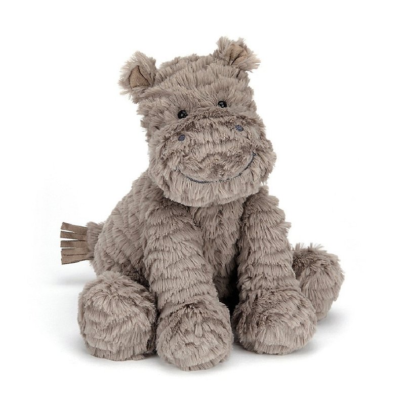 Jellycat Fuddlewuddle Hippo - Stuffed Dolls & Figurines - Cotton & Hemp Gray