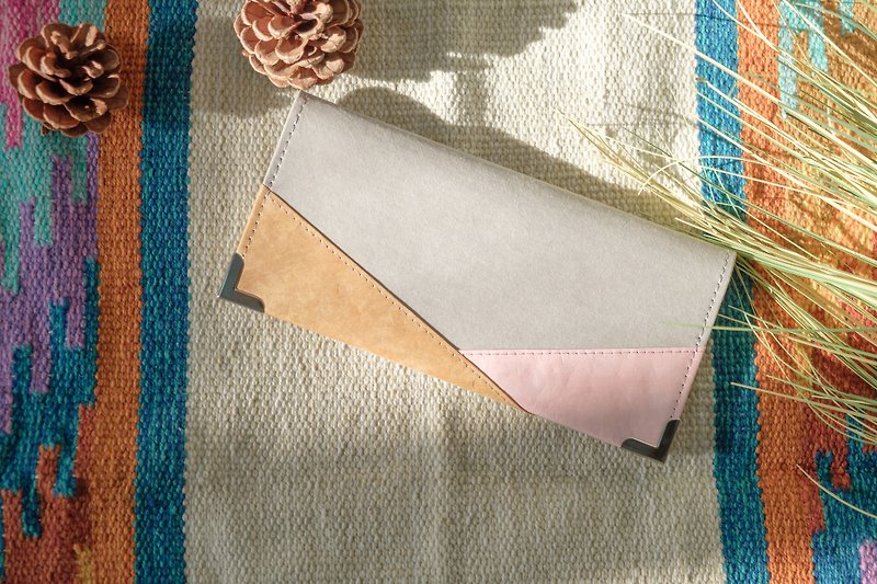 【紙造可能】 集色 patchwork 系列 長款錢包 長夾 長銀包 - 銀包 - 紙 
