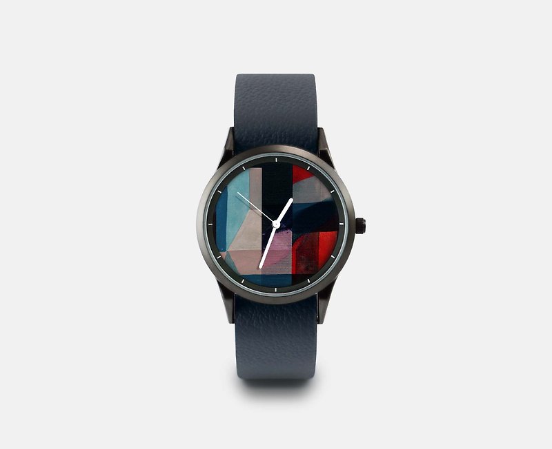 【Illustration Watch】Palette #1 - นาฬิกาผู้ชาย - โลหะ สีแดง