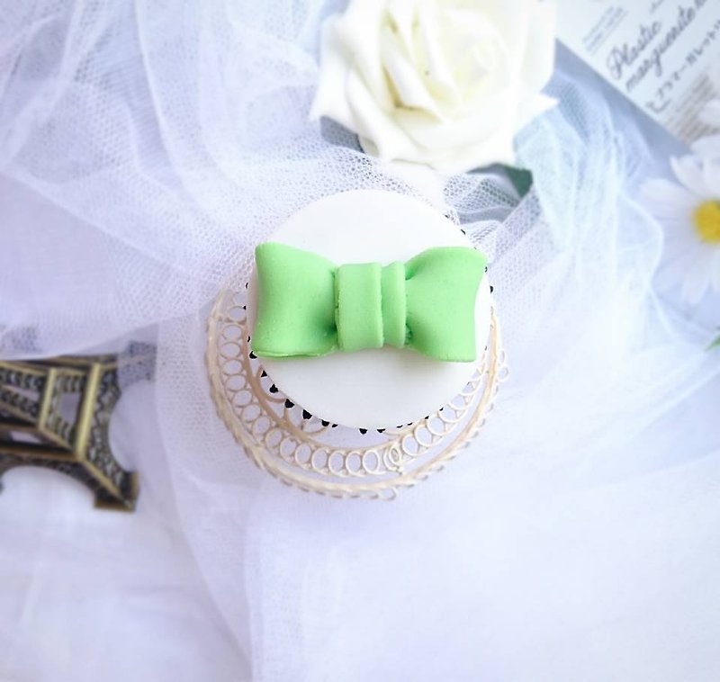 【エッセンシャル]かわいい結婚式の弓のフォンダンカップケーキ（12） - その他 - 食材 