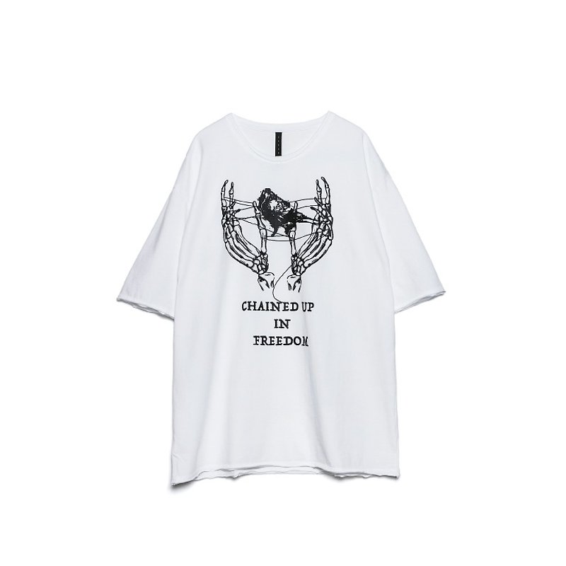 Free the Bird Tee-WHITE - Men's T-Shirts & Tops - Cotton & Hemp White