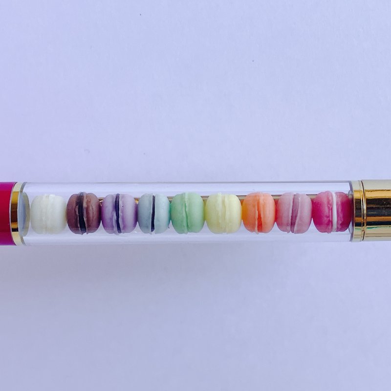 ballpoint pen / miniature macaroons - 原子筆/中性筆 - 黏土 多色