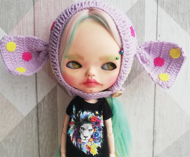 ブライス アイシードール うさ耳帽子　アクセサリー ブライス帽子 ブライス アイシードール うさ耳帽子 アクセサリー : うさ