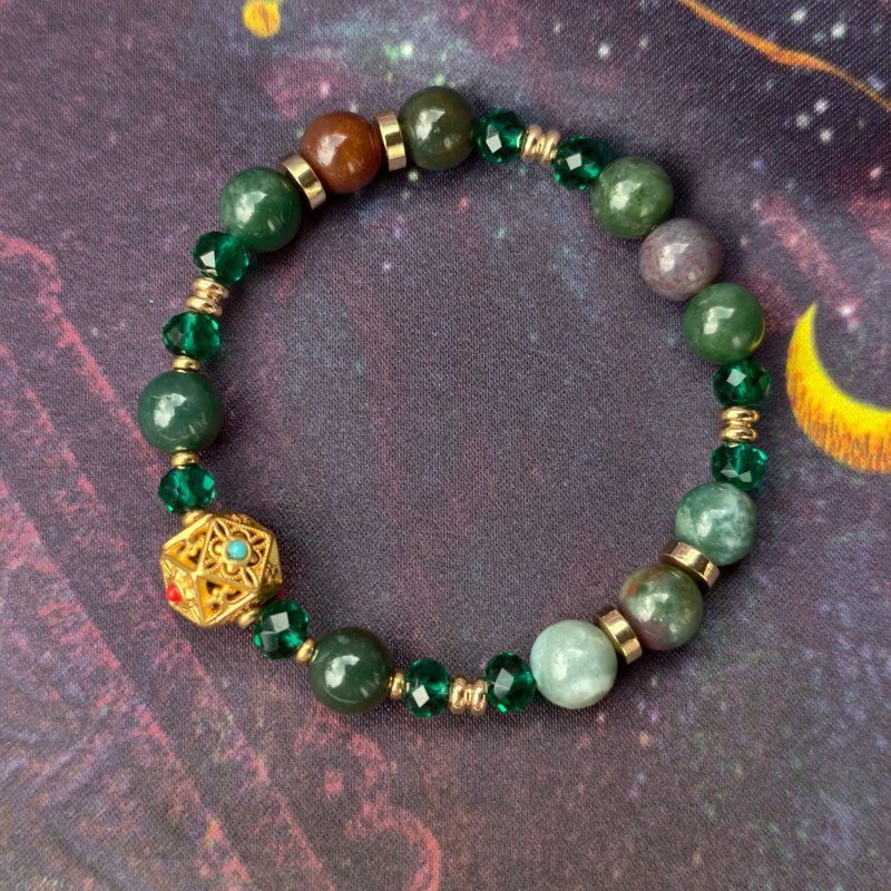 創意 設計 手鍊 密林祕咒 Jungle Talisman - 手鍊/手環 - 水晶 綠色