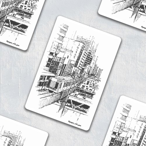 Paper with Pen 香港手繪貼紙: 觀塘
