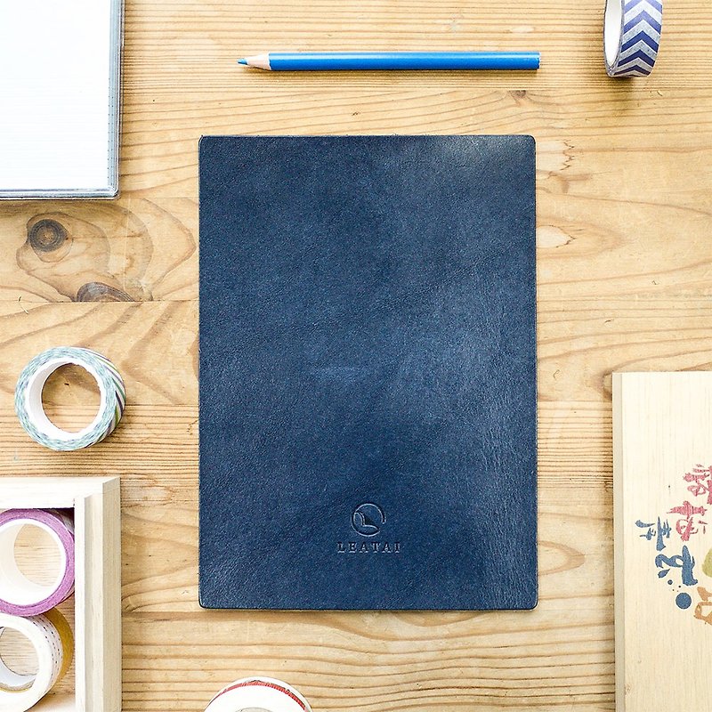 Writing Companion。France Leather Writing Pad - Prussian Blue - Other - Genuine Leather Blue