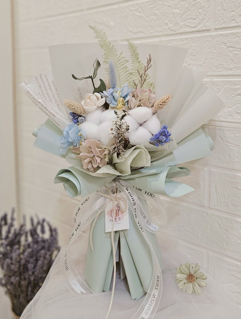 [Only Flowers] Cherish the happiness in front of you and convey your beautiful thoughts with kapok bouquet - Dried Flowers & Bouquets - Plants & Flowers 