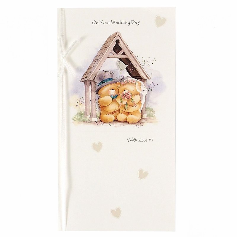 Give my love and blessings【Hallmark-ForeverFriends-Card Marriage Congratulations】 - Cards & Postcards - Paper White