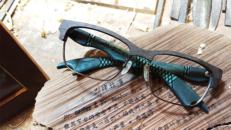 Taiwan handmade glasses [Movies] Scale of Oriental Zen Fortune action feel aesthetic process of art - กรอบแว่นตา - ไม้ไผ่ หลากหลายสี