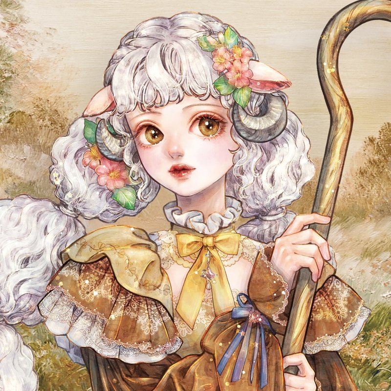 New Aries Stickers (7color) - 貼紙 - 紙 