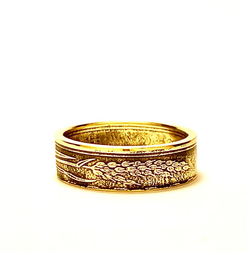 Japan 5 yen coin ring (Rice Grains) - General Rings - Other Metals 