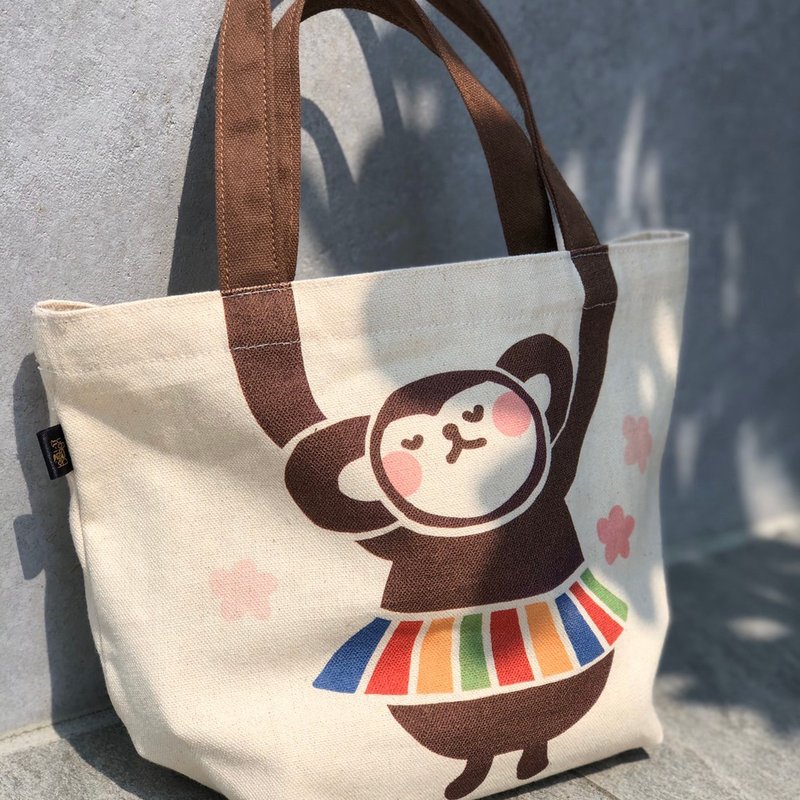 【客製化禮物】動物系列帆布托特包 - 手提包/手提袋 - 棉．麻 