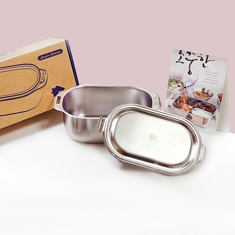 【Outer box】 Stainless Steel 304 tableware series - fog light No. 4 (about 1000ml) - กล่องข้าว - โลหะ สีเงิน