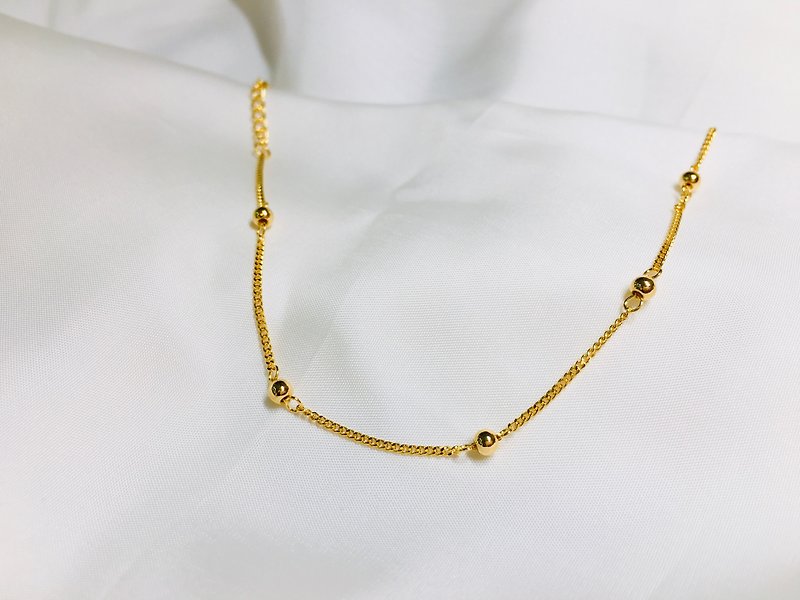 【Ya Mojin Jewelry】9999 Pure Gold::Small Gold Beads-5G Bracelet - สร้อยข้อมือ - ทอง 24 เค 