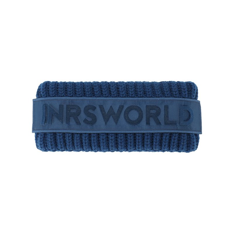 【ISW】Thick Wool Letter Headband-Blue Purple (Seven Colors Available) Designer Brand - Other - Wool Blue