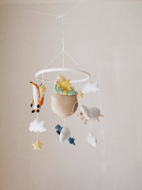To The Moon Baby mobile nursery boy, The little prince, Baby shower gifts