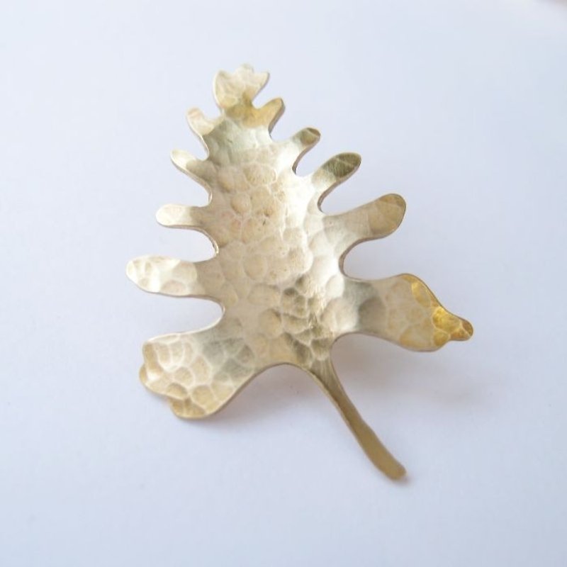 Foliage plants Bronze brooch 2 - Brooches - Other Metals Gold