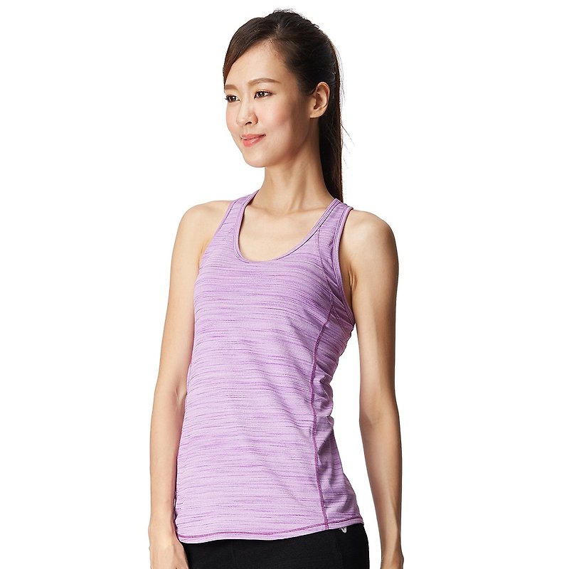 [MACACA] Slim training vest - ATE1533 Purple - ชุดโยคะ - เส้นใยสังเคราะห์ สีม่วง