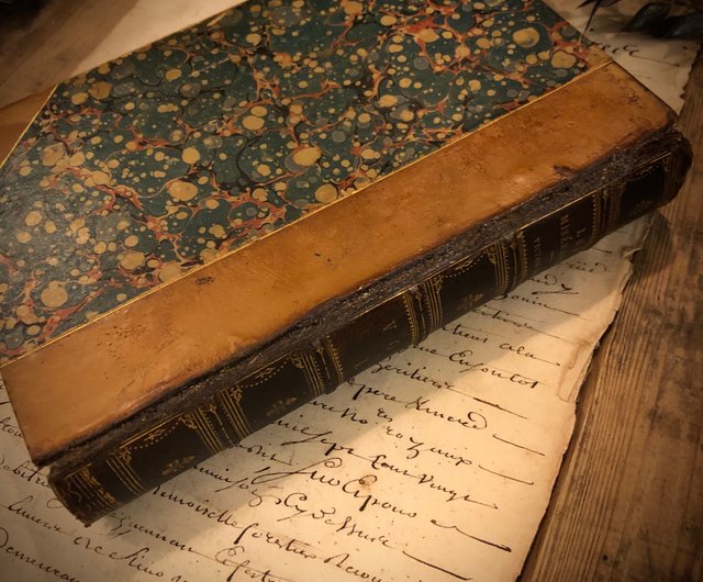 フランス 100年前の小説 1888 年に出版された 100 年も前の有名なフランス小説、レ