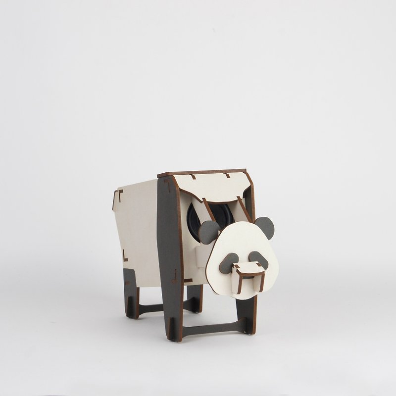 Stereo Puzzle Stereo Puzzle Speaker | Bamboo Panda (Mono) - ลำโพง - ไม้ ขาว