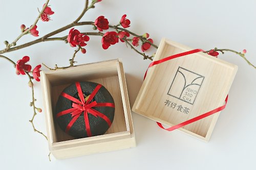 有好食茶 【有好食茶】台灣唯一緊壓茶::酸柑茶梧桐木盒禮盒