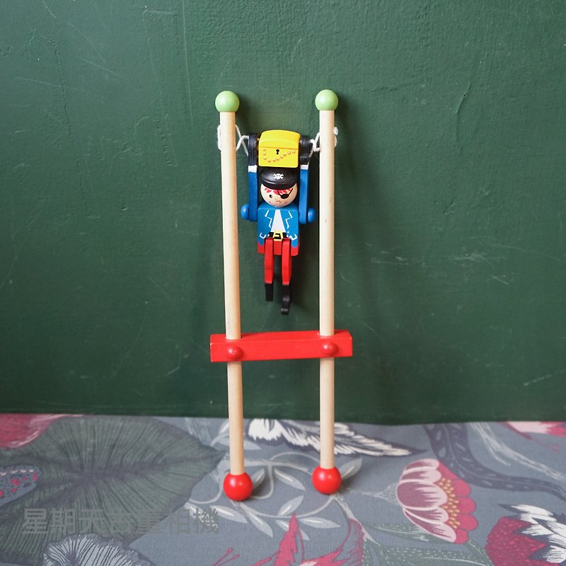 Finland brought back the old pirate hanging horizontal bar toy wooden toy - Other - Other Materials Multicolor