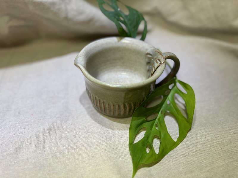 靜葉綠釉茶杯 - 茶壺/茶杯/茶具 - 陶 